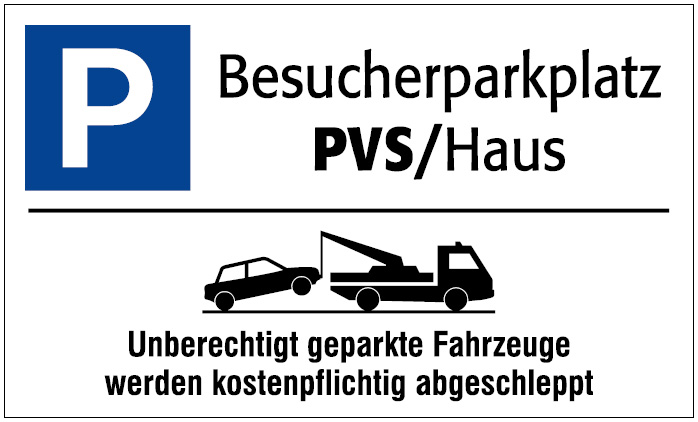 Parkplatzschild